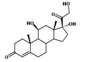 Estructura Molecular del Cortisol (Hidrocortisona)