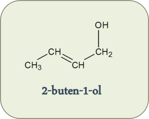 Estructura del 2-buten-1-ol - Formulación y Nomenclatura de Alquenos