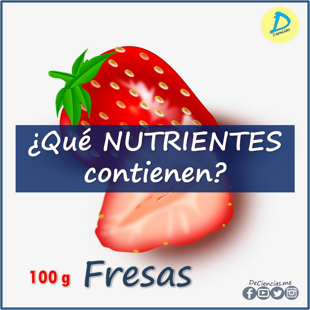 ¿Cuáles son los NUTRIENTES de las fresas?