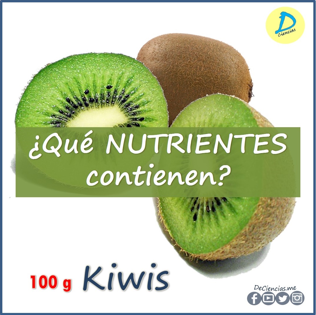 ¿Cuáles son los NUTRIENTES del Kiwi?