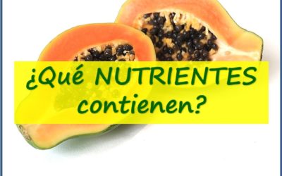 ¿Cuáles son los NUTRIENTES de la Papaya?