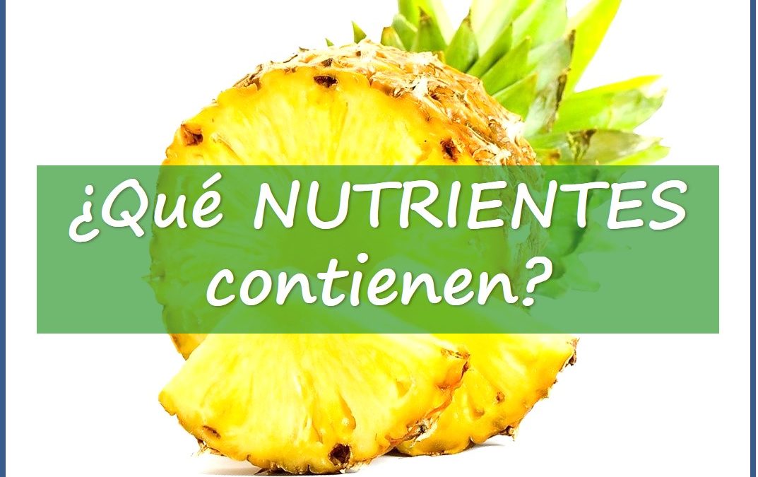 ¿Cuáles son los NUTRIENTES de la Piña?